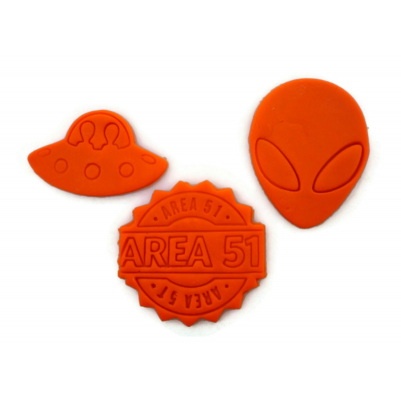 Area 51 alien cookie cutter set