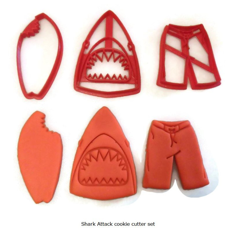 Shark Attack cookie cutter set