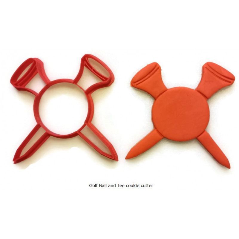 Golf Ball and Tee cookie cutter