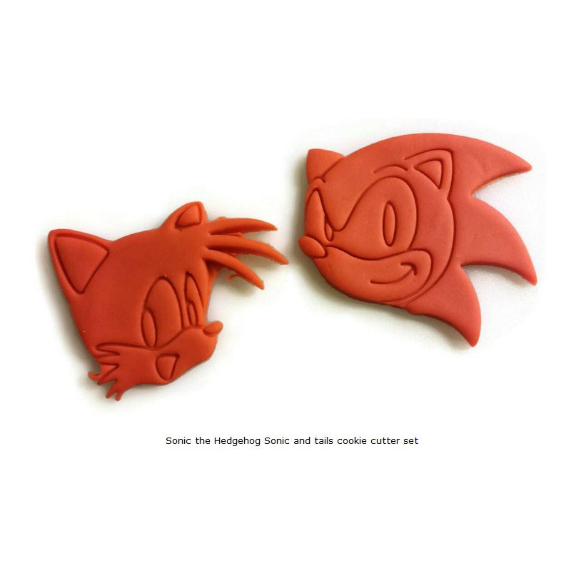 Sonic the Hedgehog Sonic and tails cookie cutter set
