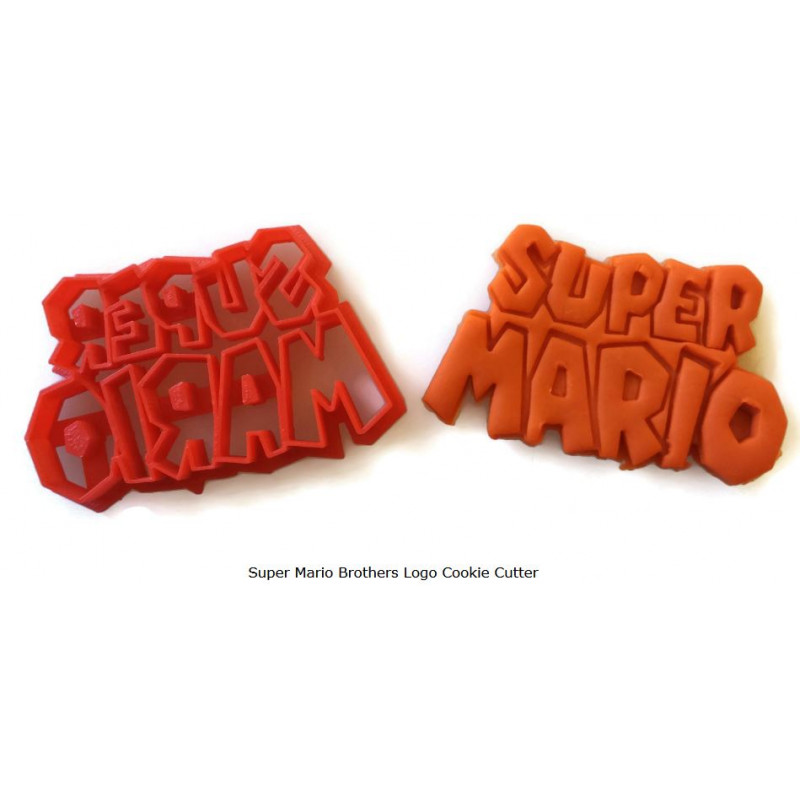 Super Mario Brothers Logo Cookie Cutter