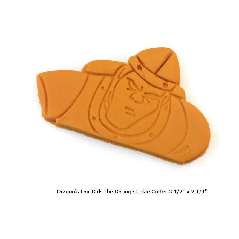 Dragon's Lair Dirk The Daring Cookie Cutter 3 1/2" x 2 1/4"