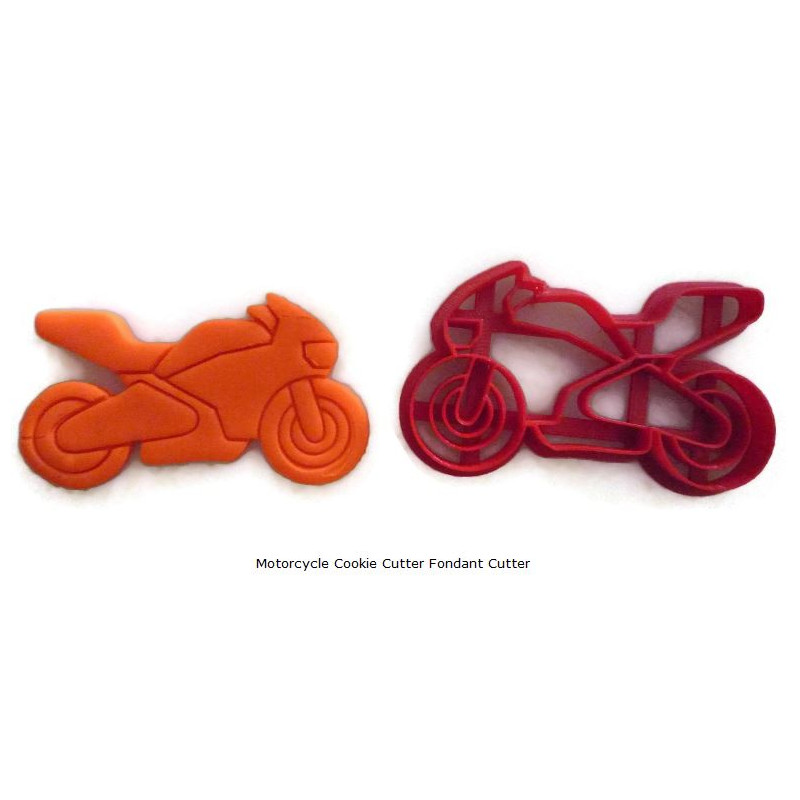 Motorcycle Cookie Cutter Fondant Cutter