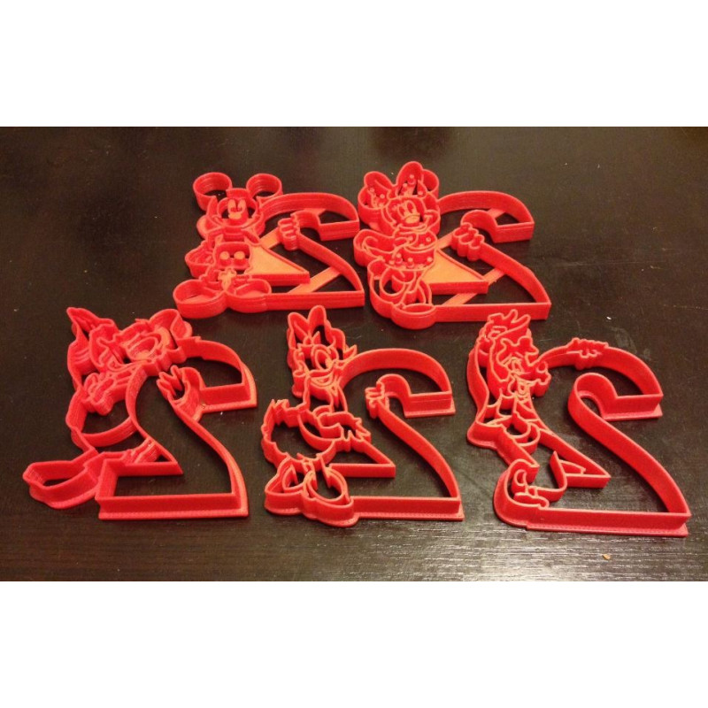 Mickey Mouse Clubhouse 2nd Year Birthday Custom Cookie Cutter Set