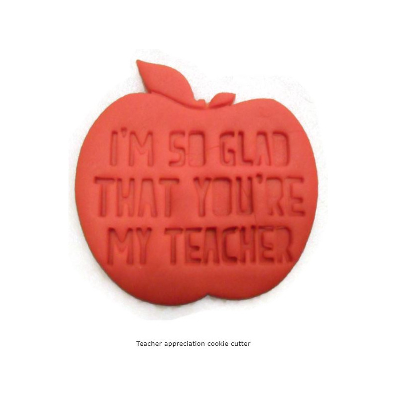 Teacher appreciation cookie cutter