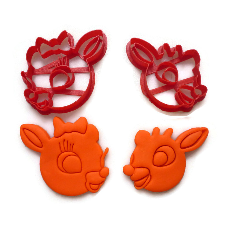 Rudolph the Red nose Reindeer Rudolph and Clarice cookie cutter set