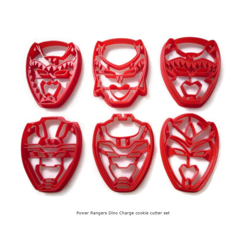 Power Rangers Dino Charge cookie cutter set