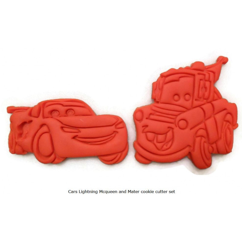Cars Lightning Mcqueen and Mater cookie cutter set