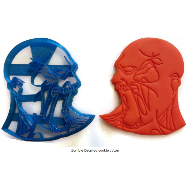 Zombie Detailed cookie cutter