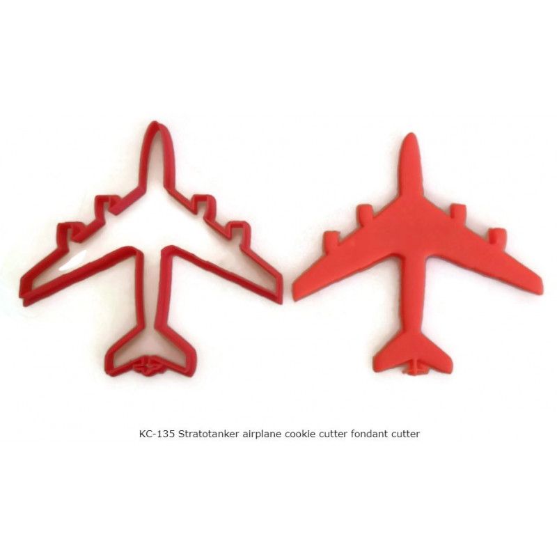 KC-135 Stratotanker airplane cookie cutter fondant cutter