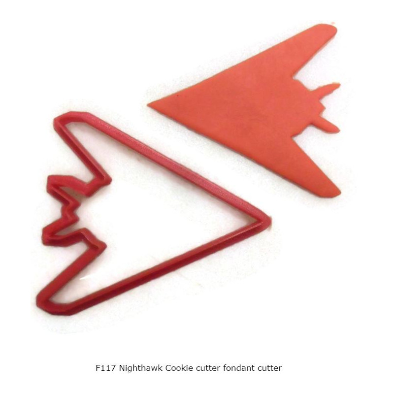 F117 Nighthawk Cookie cutter fondant cutter