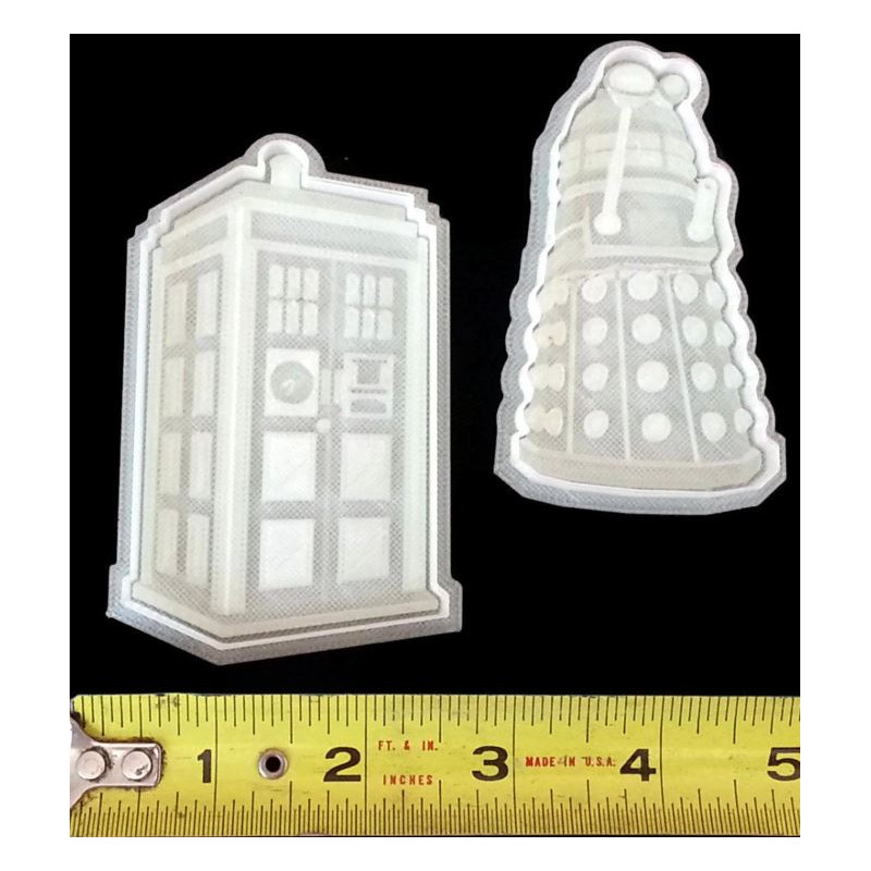 Dr Who Dalek and Tardis Cookie Cutter set